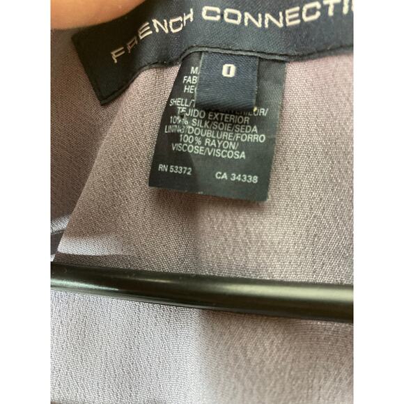 NWOT French Connection 100% Silk Dress with Sequins Sz 0 - Picture 9 of 12